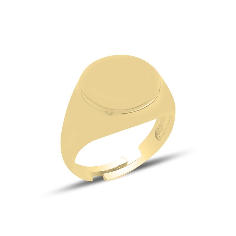 Round%20Stoneless%20Signet%20Little%20Finger%20Ring-Gold%20Plated