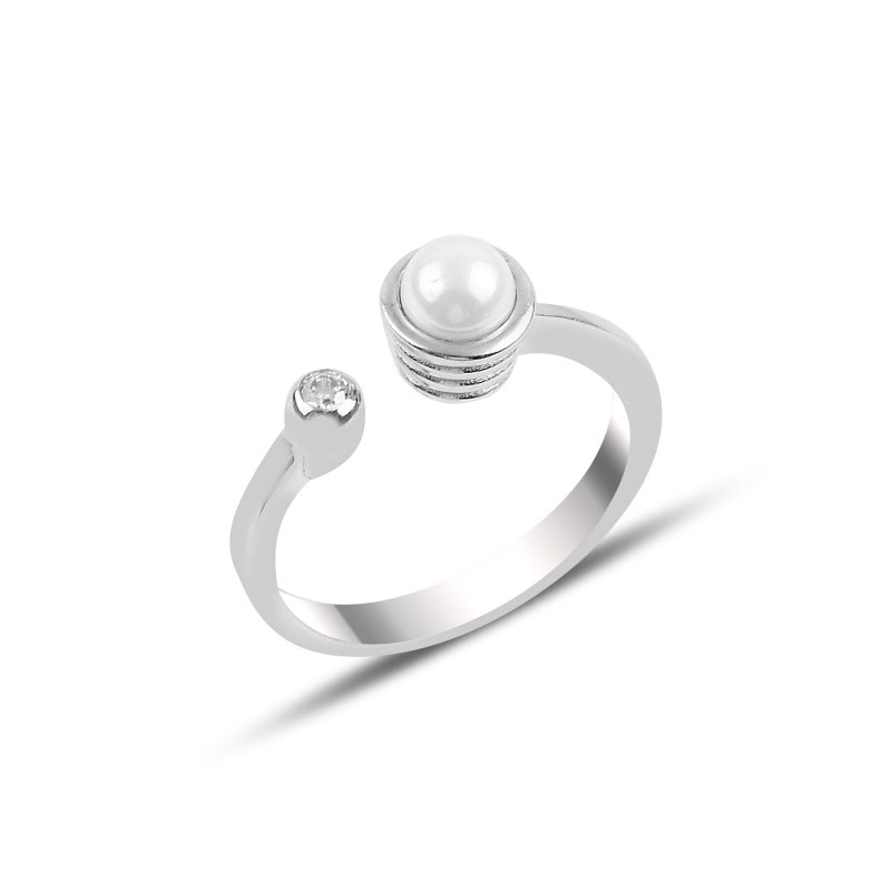 Pearl%20&%20CZ%20Solitaire%20Ring