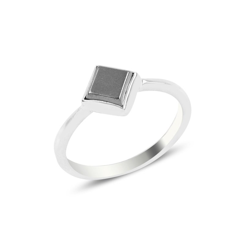 Hematite%20Square%20Solitaire%20Ring