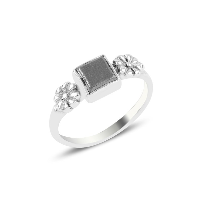 Hematite%20Daisy%20Solitaire%20Ring