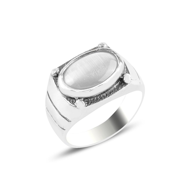 Men’s%20Oxidized%20Ring%20with%20Oval%20White%20Cat’s%20Eye