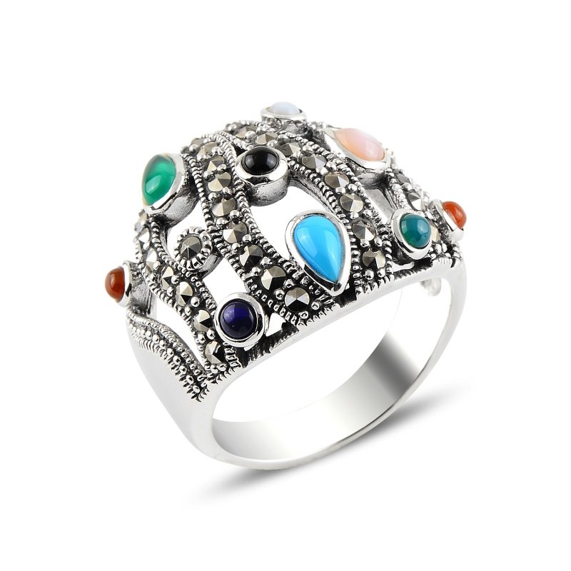 Mixed%20Gemstone%20&%20Marcasite%20Ring