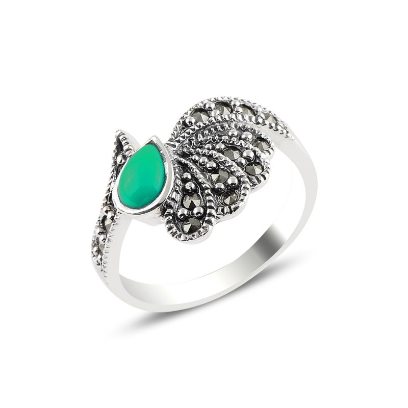 Gren%20Agate%20&%20Marcasite%20Ring