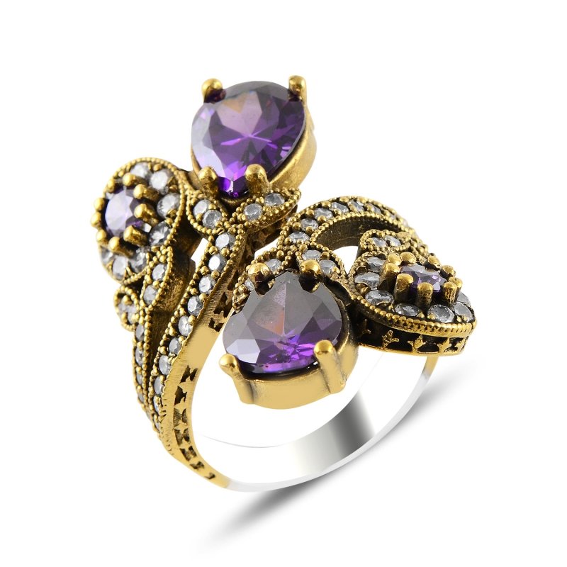 Amethyst%20CZ%20Ottoman%20Style%20Ring