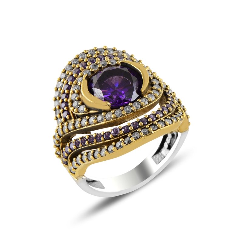 Amethyst%20CZ%20Ottoman%20Style%20Ring