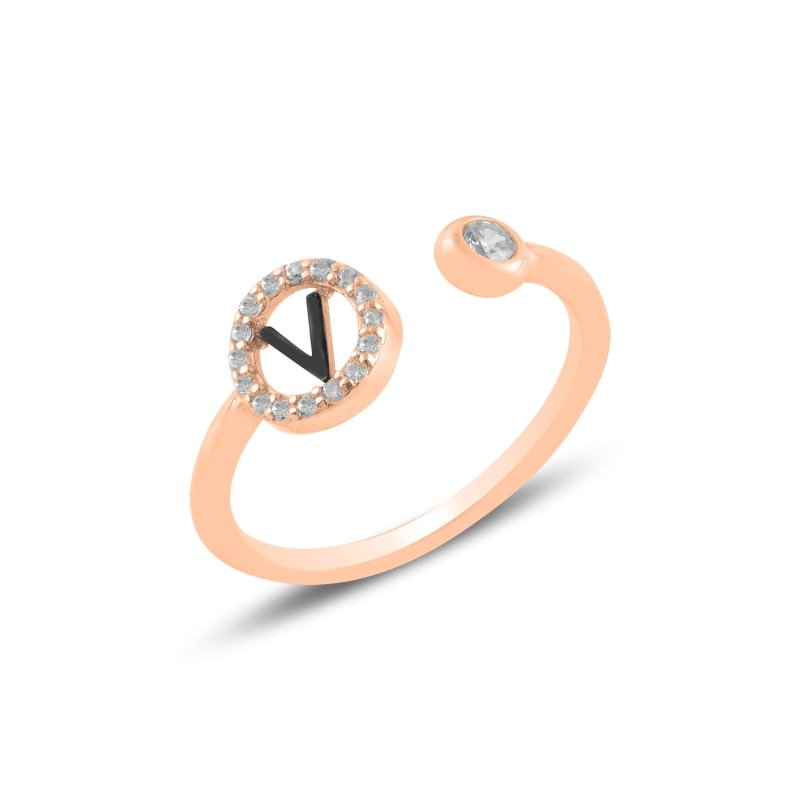 -V-%20Initial%20CZ%20Adjustable%20Size%20Ring-Rose%20kaplama