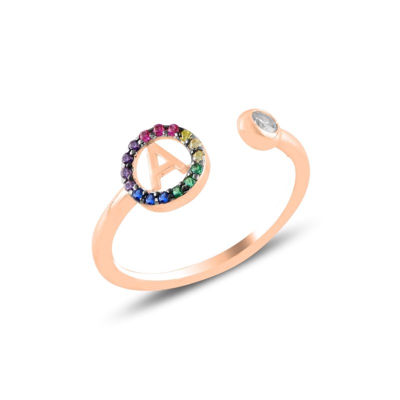 -A-%20Initial%20Mix%20Color%20CZ%20Adjustable%20Size%20Ring-Rose%20kaplama