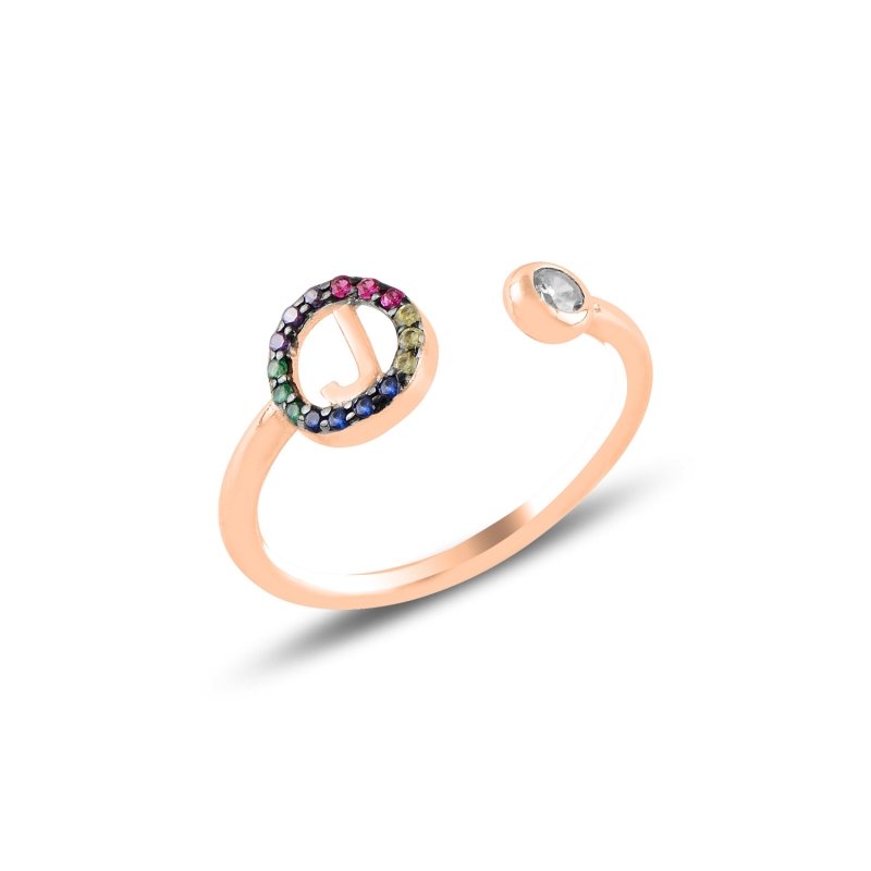 -J-%20Initial%20Mix%20Color%20CZ%20Adjustable%20Size%20Ring-Rose%20kaplama