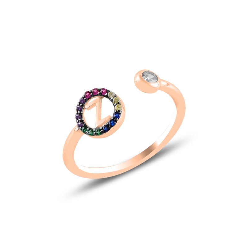 -Z-%20Initial%20Mix%20Color%20CZ%20Adjustable%20Size%20Ring-Rose%20kaplama