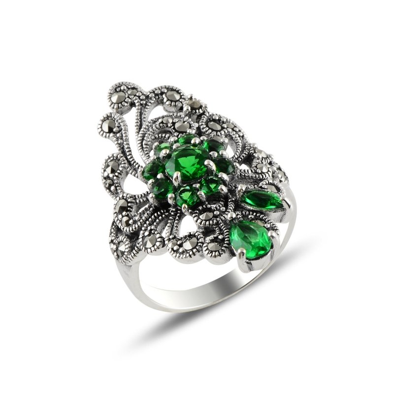 Marcasite%20&%20Emerald%20CZ%20Ring