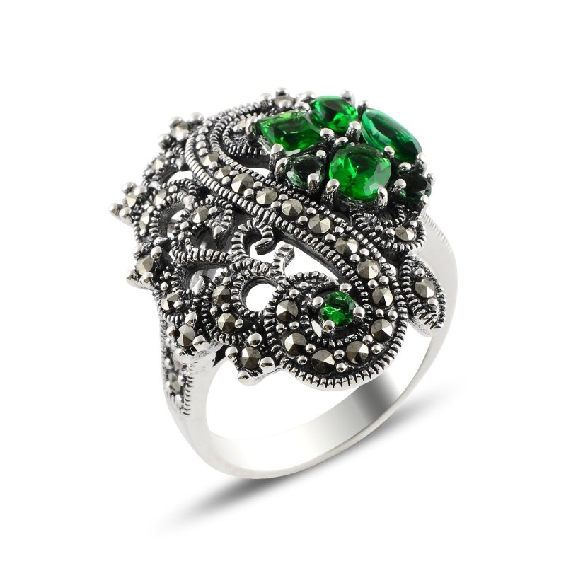 Marcasite%20&%20Emerald%20CZ%20Ring