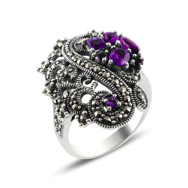 Marcasite%20&%20Amethyst%20CZ%20Ring