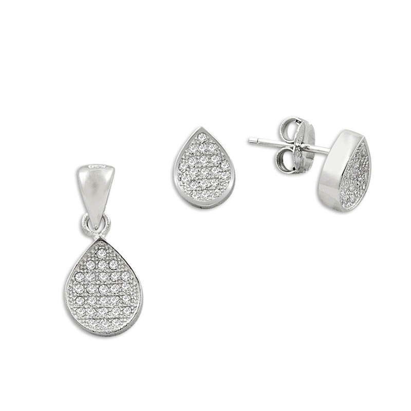 Micro%20Pave%20Zirconia%20Setting%20Pear%20Set