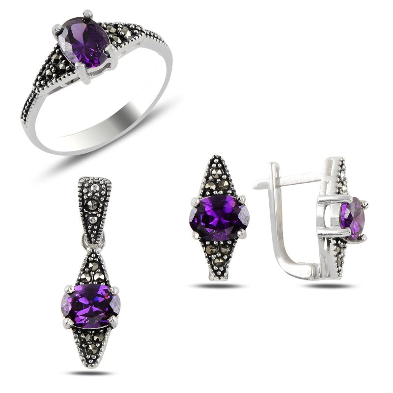 Marcasite%20&%20Amethyst%20CZ%20Set