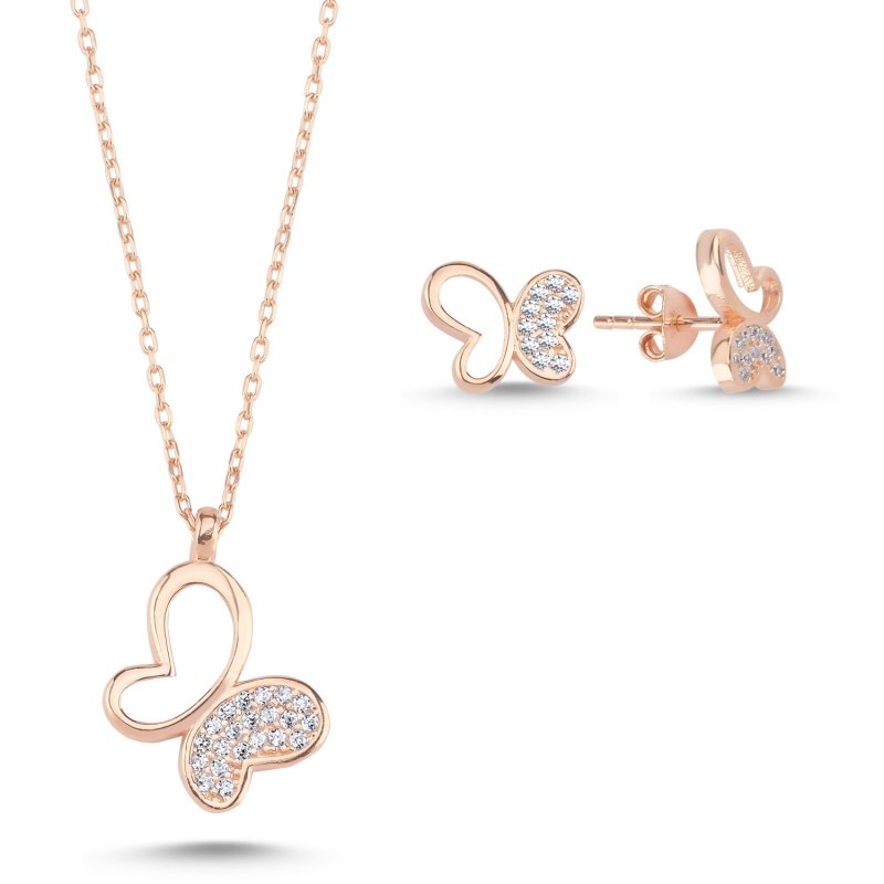 Butterfly%20CZ%20Set-Rose%20Gold%20Plated