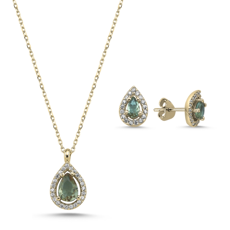 Teardrop%20Zultanite%20CZ%20Halo%20Solitaire%20Set-Gold%20Plated