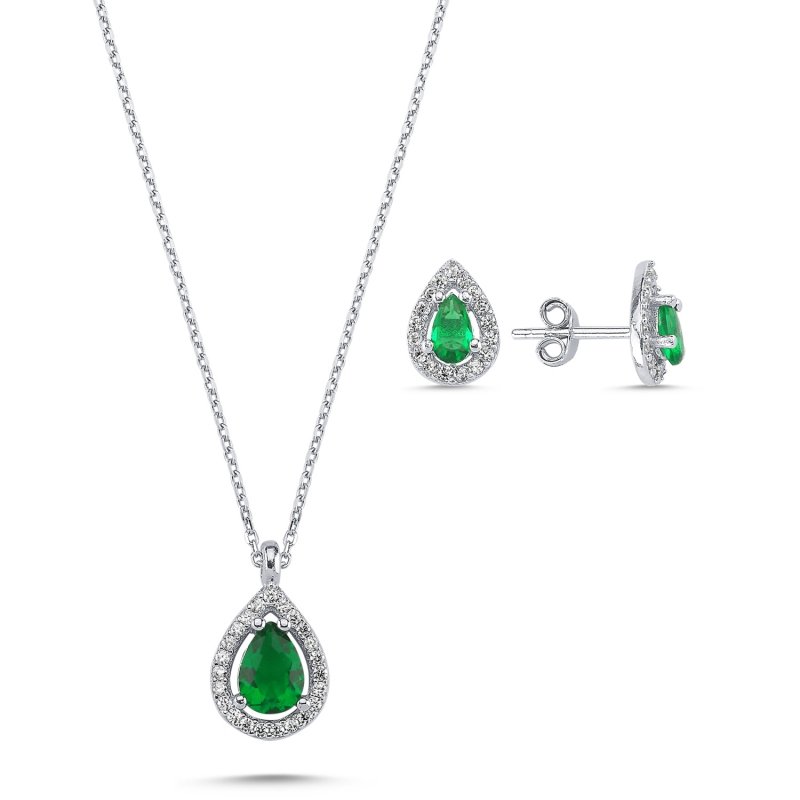 Teardrop%20Emerald%20CZ%20Halo%20Solitaire%20Set