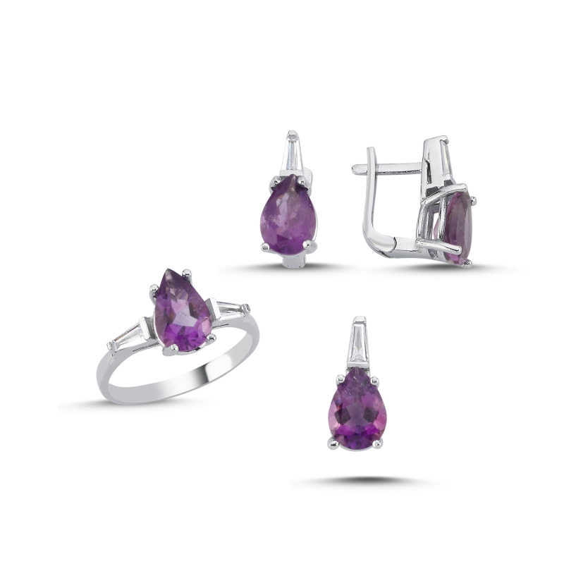 Natural%20Amethyst%20Teardrop%20CZ%20Set