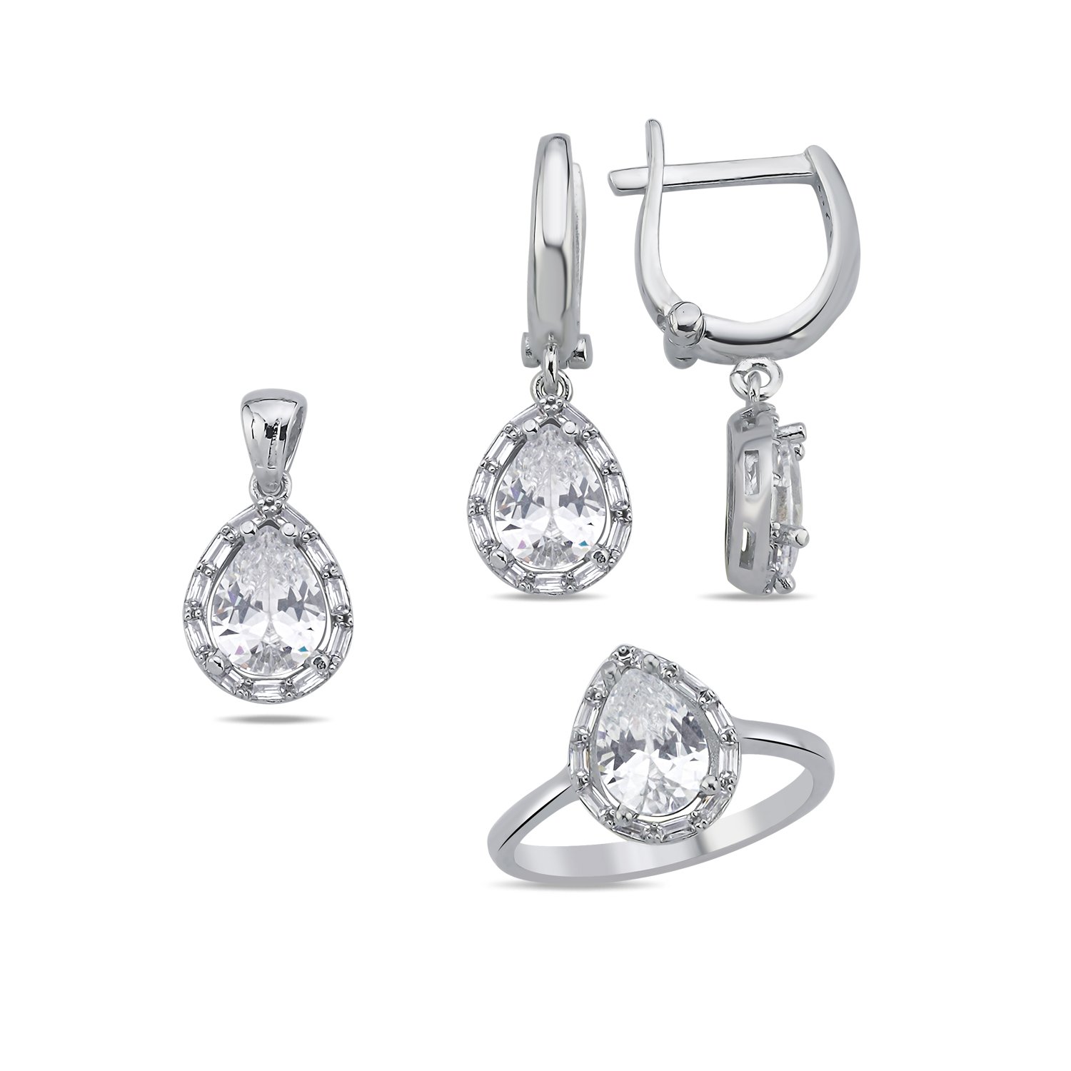 Baguette%20Teardrop%20&%20CZ%20Set