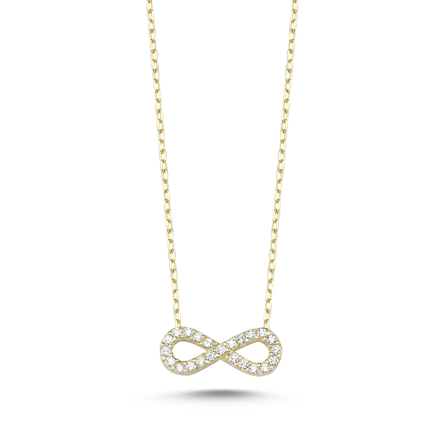 CZ%20Infinity%20Necklace-Altın%20kaplama