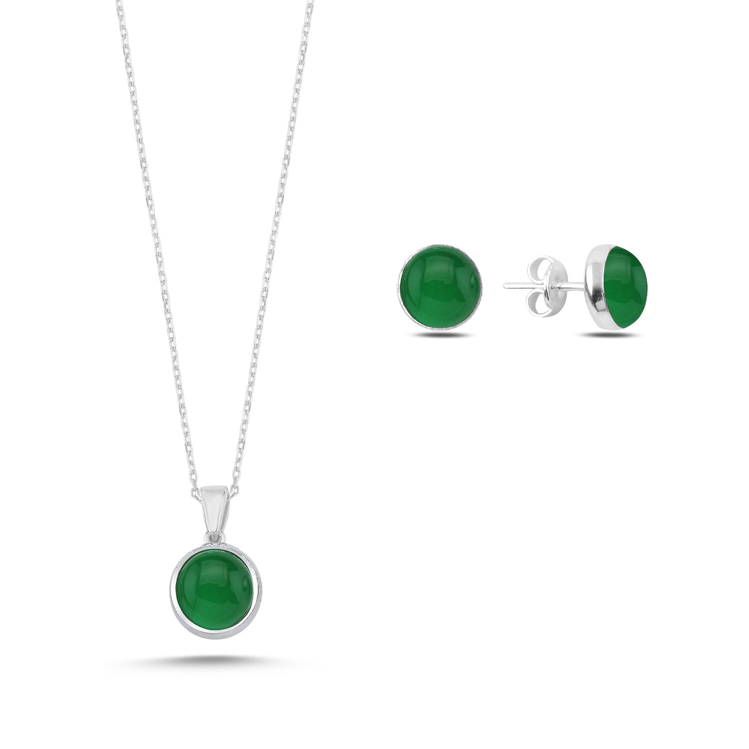 Round%20Green%20Agate%20Solitaire%20Set