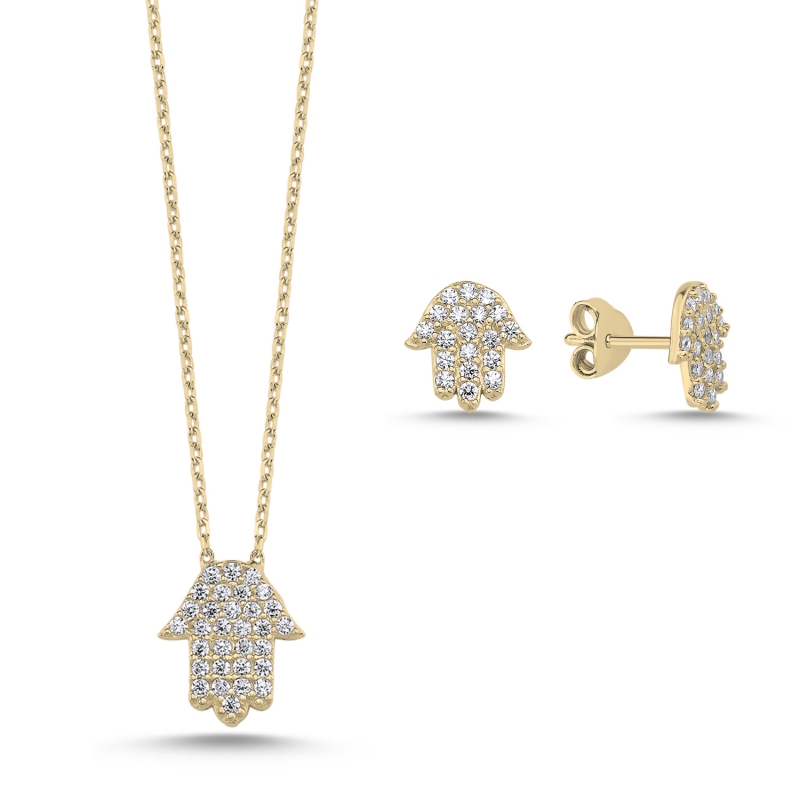 CZ%20Hamsa%20/%20Fatima’s%20Hand%20Set-Gold%20Plated