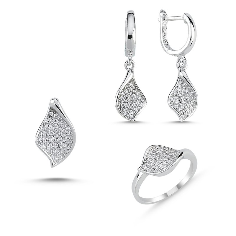 Leaf%20Set%20with%20CZ:%20Ring,%20Earrings%20and%20Pendant