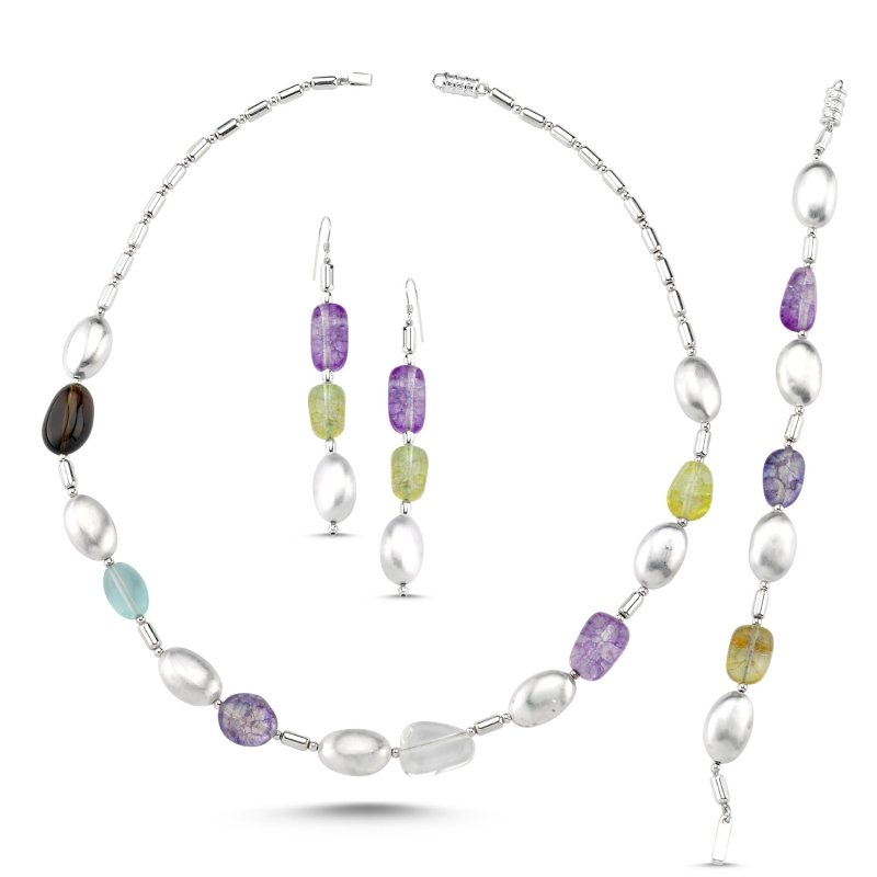 Colored%20Quartz%20Necklace,%20Bracelet%20&%20Earrings%20Bridal%20Set