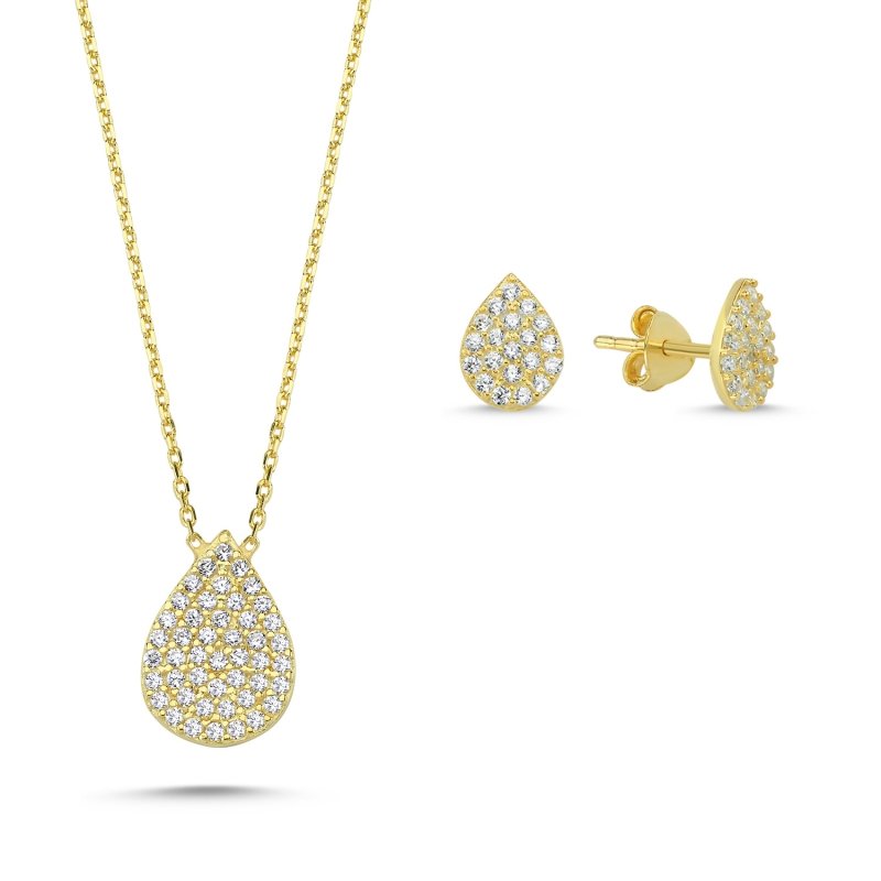 CZ%20Drop%20Set-Gold%20Plated