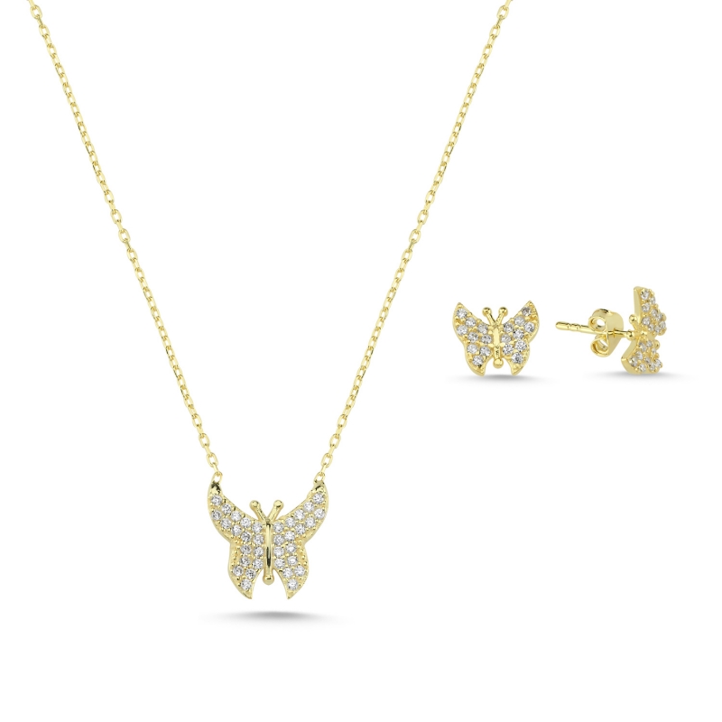 CZ%20Butterfly%20Set-Gold%20Plated