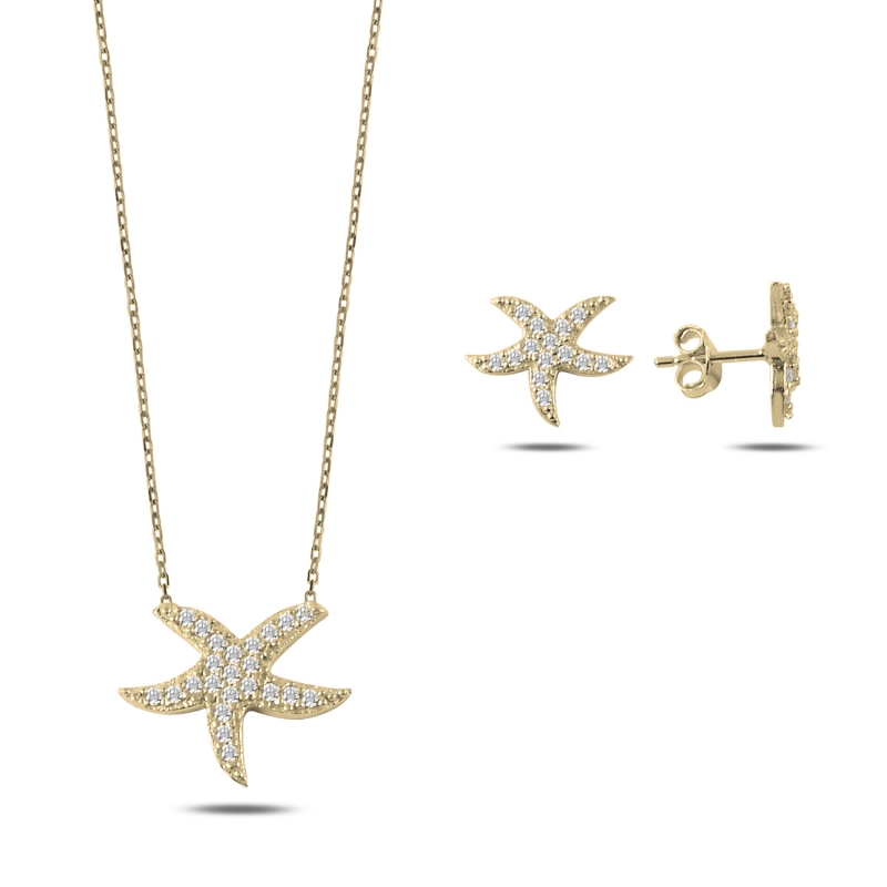 CZ%20Starfish%20Set-Gold%20Plated