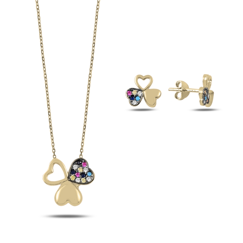 Mix%20CZ%20Clover%20Set-Gold%20Plated