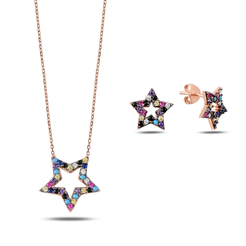 Mix%20CZ%20Star%20Set-Rose%20Gold%20Plated