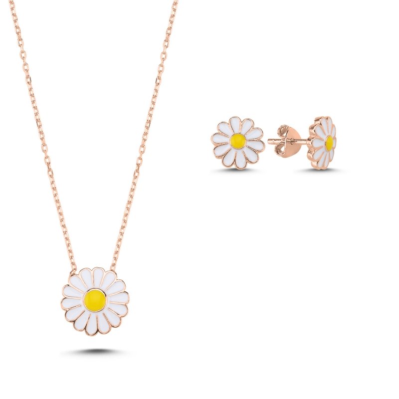 Enamel%20Daisy%20Set-Rose%20Gold%20Plated