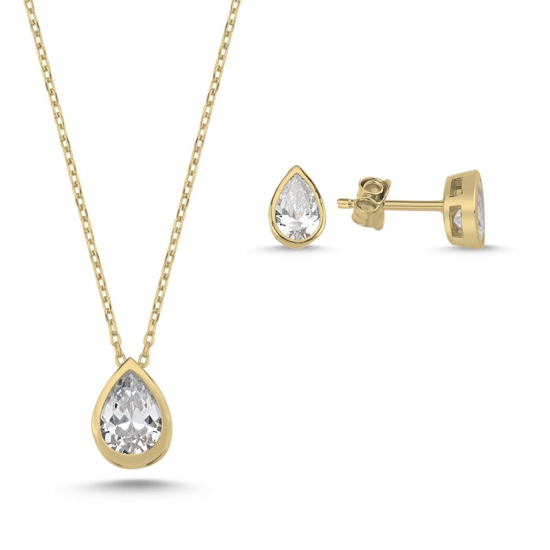 CZ%20Solitaire%20Teardrop%20Set-Gold%20Plated