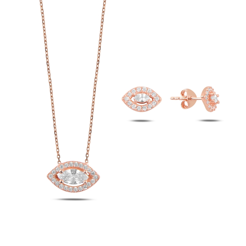 Marquise%20CZ%20Solitaire%20Halo%20Set-Rose%20Gold%20Plated