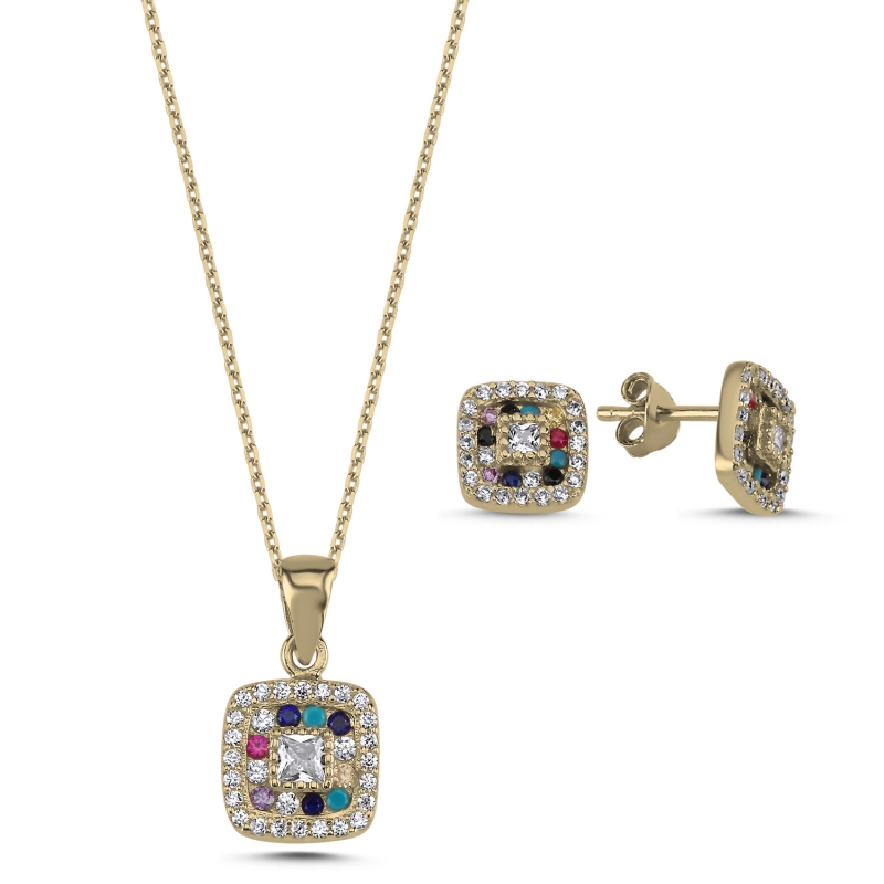 Square%20Mix%20CZ%20Set-Gold%20Plated