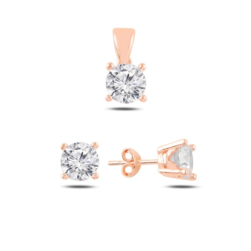 Round%20CZ%20Solitaire%20Set-Rose%20Gold%20Plated