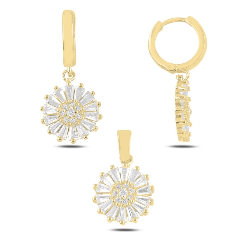 Baguette%20CZ%20Dangle%20Set-Gold%20Plated