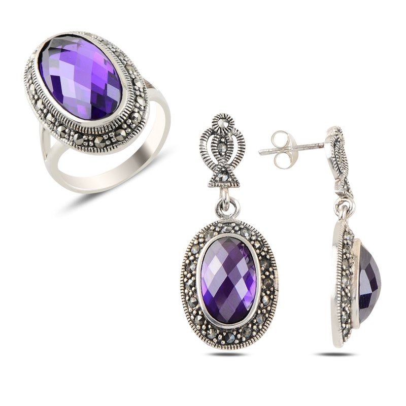 Amethyst%20CZ%20&%20Marcasite%20Set