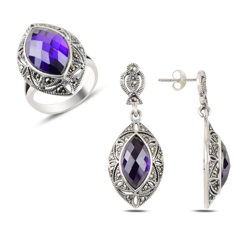 Amethyst%20CZ%20&%20Marcasite%20Set