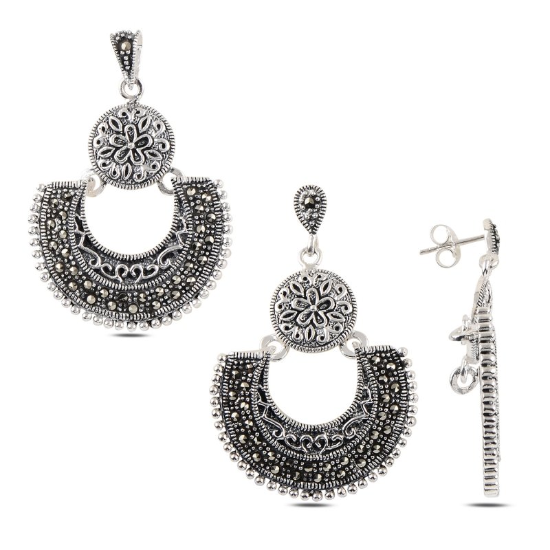 Marcasite%20Pendant%20&%20Earrings%20Set