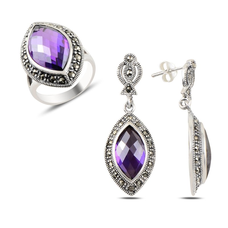 Amethyst%20CZ%20&%20Marcasite%20Set