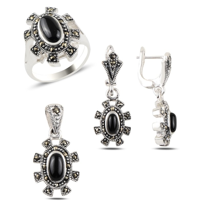 Oniks%20&%20Marcasite%20Set