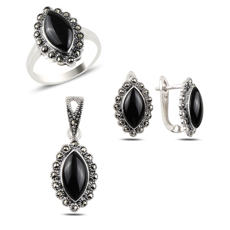 Oniks%20&%20Marcasite%20Set