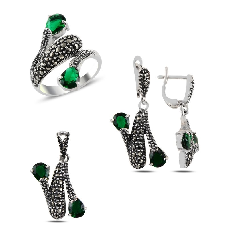 Marcasite%20&%20Emerald%20CZ%20Set