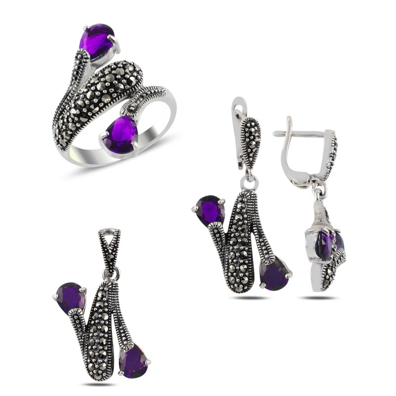 Marcasite%20&%20Amethyst%20CZ%20Set