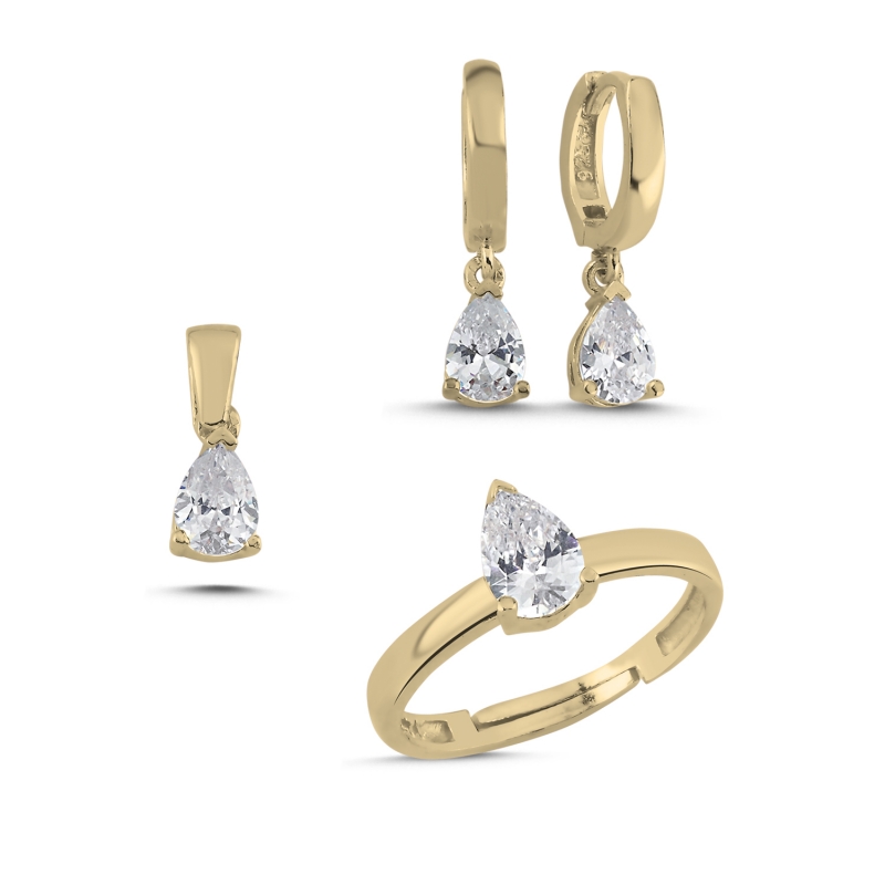 Solitaire%20Teardrop%20Set-Gold%20Plated