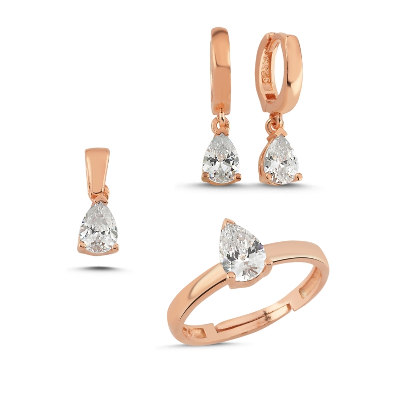 Solitaire%20Teardrop%20Set-Rose%20Gold%20Plated