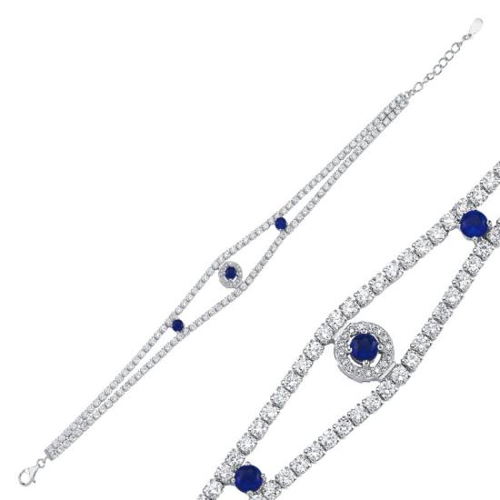 Wholesale Ssapphire CZ Tennis Bracelet